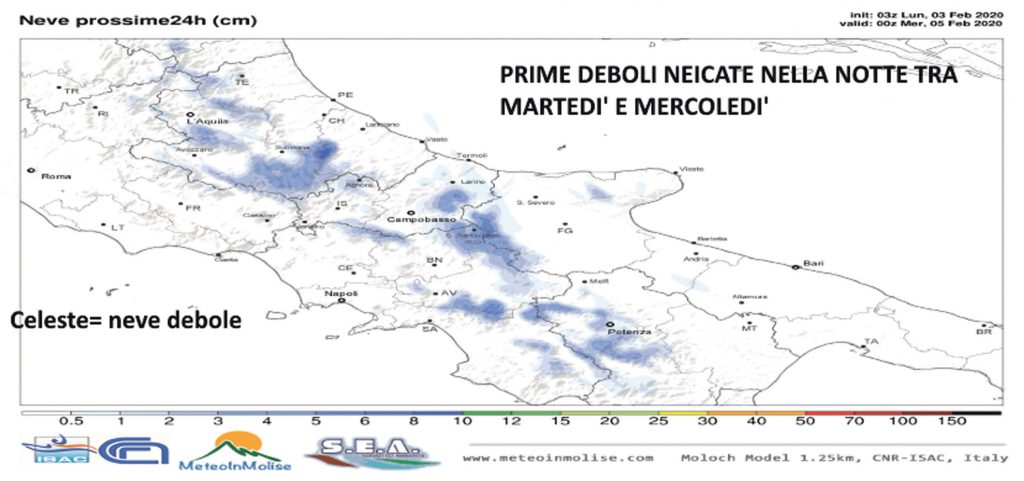Breve parentesi invernale, tra oggi e domani brusco calo delle temperature