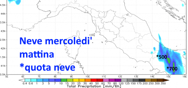 Inverno in ritardo, oggi previste nevicate a quote basse