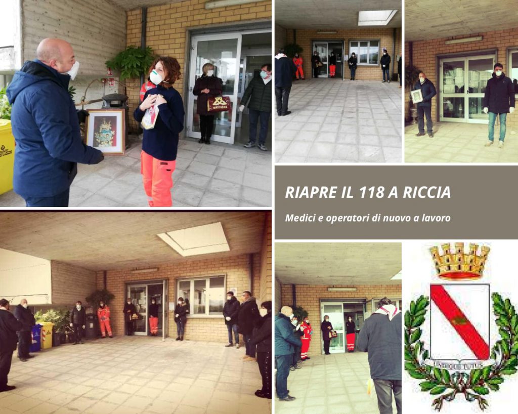 A Riccia un piccolo segnale di normalità: di nuovo operativa la postazione del 118