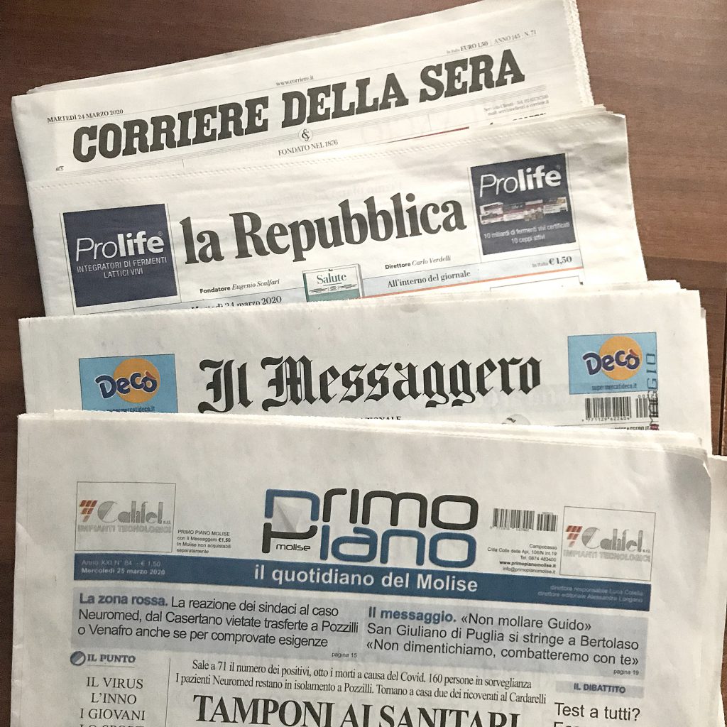 Agnone e l’editoria ai tempi del Covid: resta a casa, il giornale te lo portiamo noi