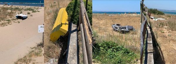 Natanti e scafi sulla spiaggia: tolleranza zero