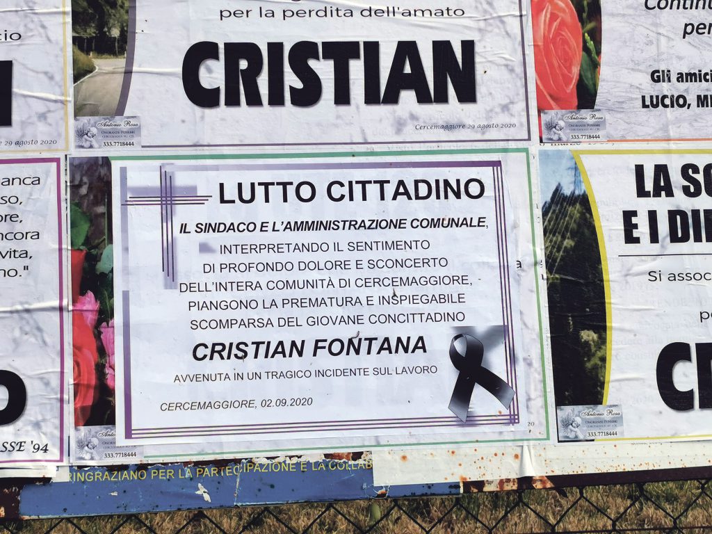 Cercemaggiore, l’ultimo straziante saluto a Cristian: «Ora veglia su di noi»