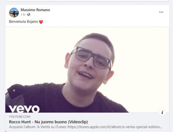 Il ritorno di Massimo Romano in un post: «È nu juorno buono»