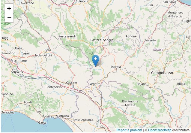 TREMA LA TERRA A SCAPOLI, SCOSSA DI MAGNITUDO 3.1