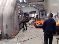 Termoli, la tenda è stata riparata e torna all’ospedale: danneggiata da terzi