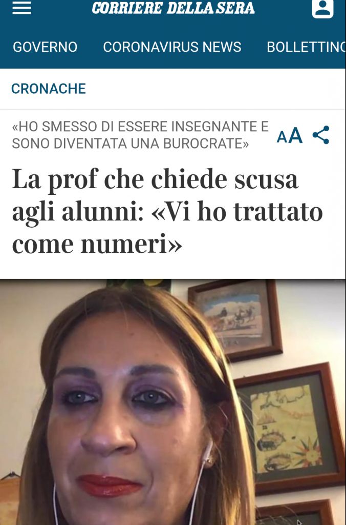 La prof di Agnone chiede scusa agli studenti, il suo post diventa virale