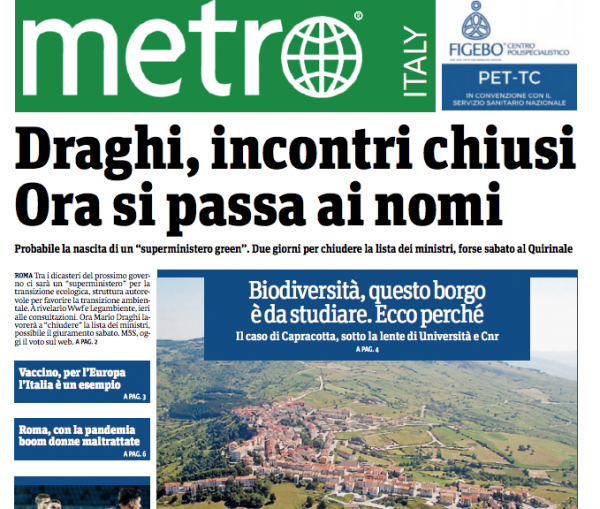 Metro news consacra il “tetto degli Appennini” esempio di biodiversità