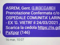 Vaccini, sms falsi per dare appuntamento agli utenti ma sul portale c’è il box per la conferma