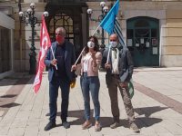 Triplice in piazza: «Basta morti sui luoghi di lavoro»