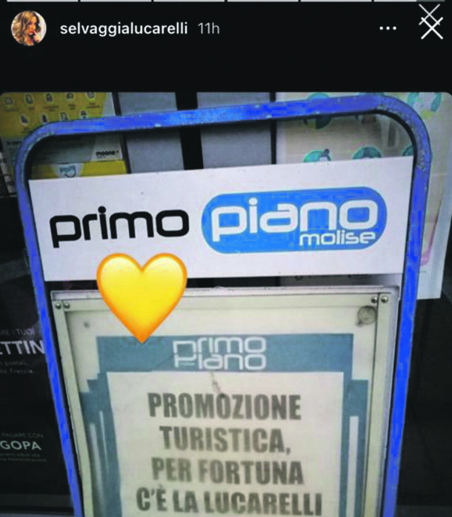 Il Molise nel cuore di Selvaggia, «sei la promozione migliore»