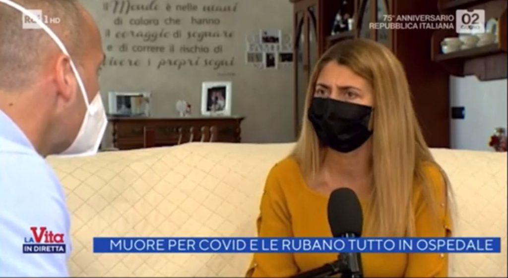 Muore di Covid in ospedale, effetti personali spariti: il caso a ‘La vita in diretta’