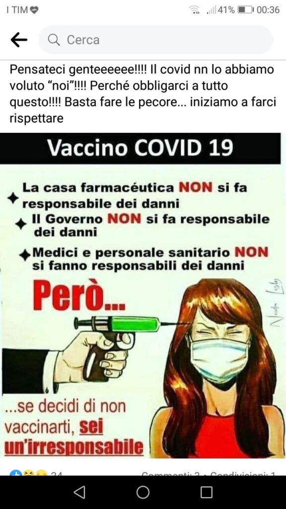 Petrella, il vice sindaco si ‘scopre’ no vax: «Basta fare le pecore». È polemica