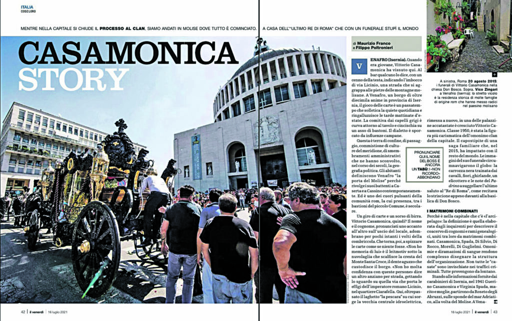 Casamonica, Il Venerdì (ri)accende i riflettori sull’ultimo “re di Roma”