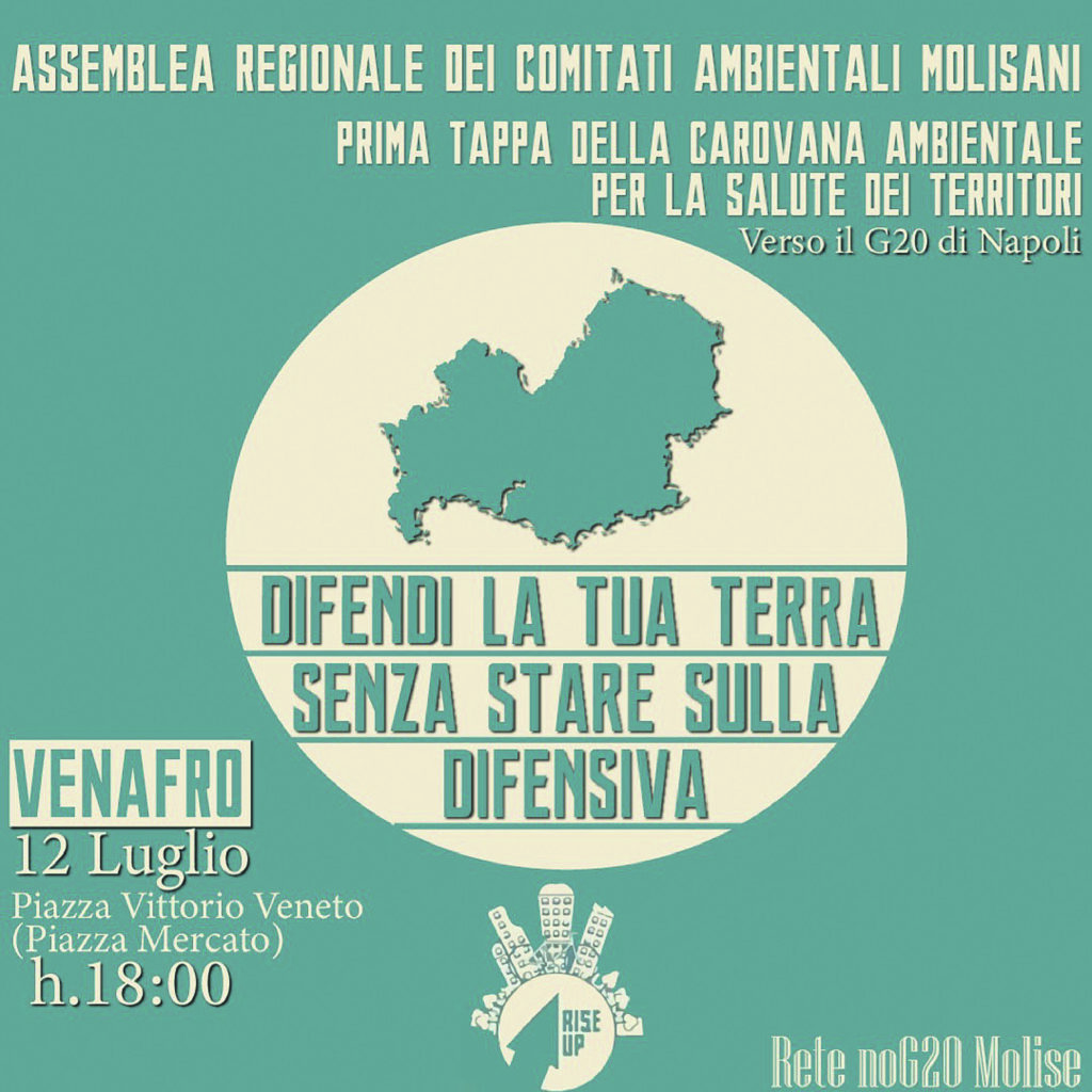 Da Venafro parte il comitato “No G20 Molise”: controproposte al Piano di ripresa e resilienza