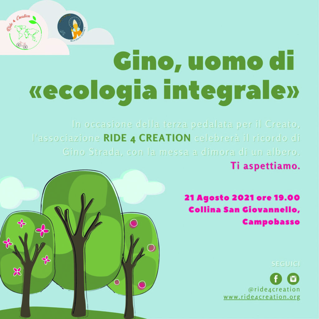 A Campobasso un albero in memoria di Gino Strada: oggi l’iniziativa di Ride 4 Creation