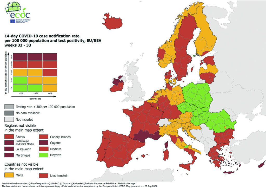 Per ora il Molise resiste: rimane l’unica zona verde in Italia nella mappa Ecdc
