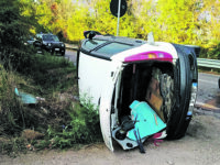 Larino, scontro tra un’auto e un mezzo della raccolta differenziata: due i feriti