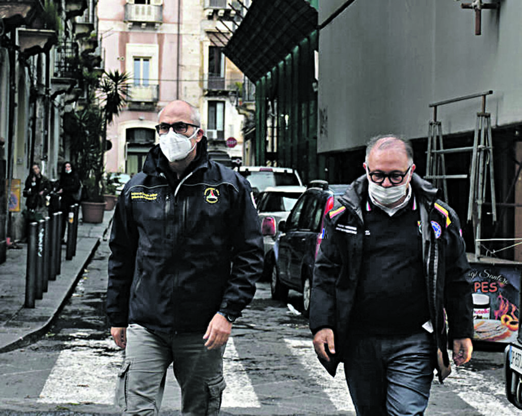 Il capo dipartimento della Protezione Civile Fabrizio Curcio al suo arrivo per partecipare in Prefettura ad una riunione con le autorità territoriali e le strutture operative riunite nel centro coordinamento soccorsi, con la presenza del prefetto Maria Carmela Librizzi e del direttore del Dipartimento regionale della Protezione Civile Salvo Cocina, Catania, 27 ottobre 2021.
ANSA/ ORIETTA SCARDINO