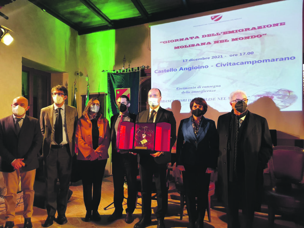 Civitacampomarano, insigniti gli Ambasciatori del Molise nel Mondo