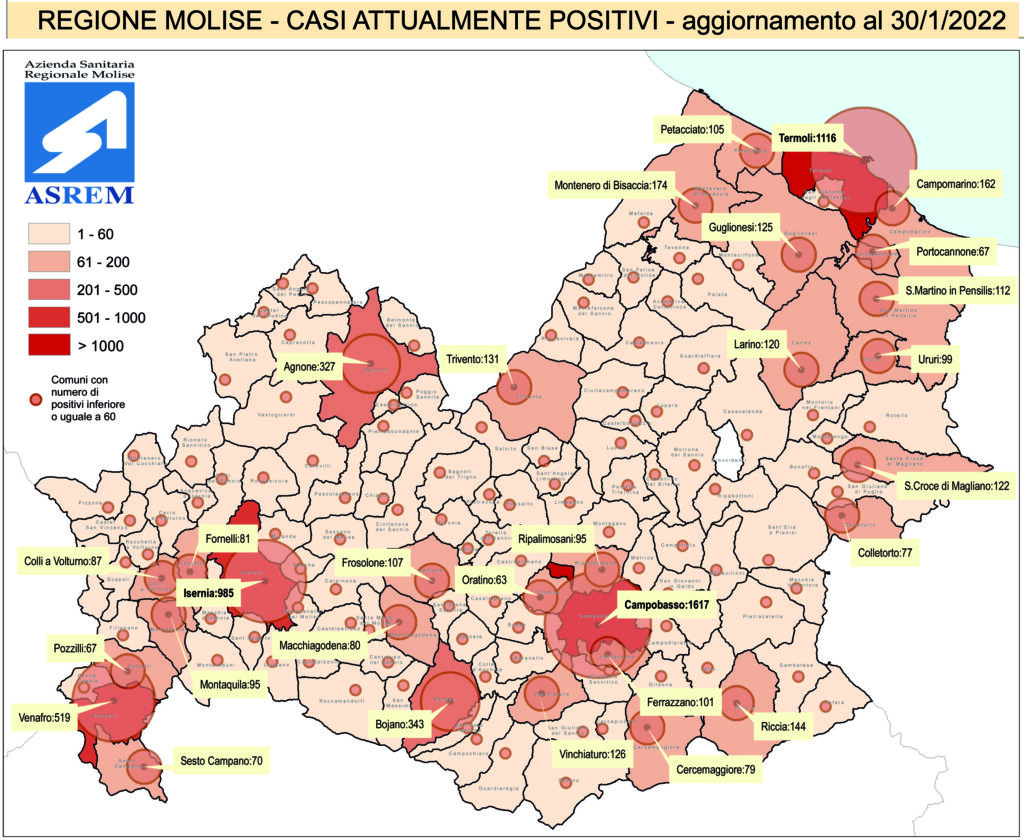 Cinque decessi e sei ricoveri: 41 in ospedale