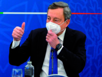 The Italian premier Mario Draghi during a press conference about the last European Council and about the vaccines.
Rome (Italy), March 26th 2021
Photo Pool Stefano Carofei Insidefoto