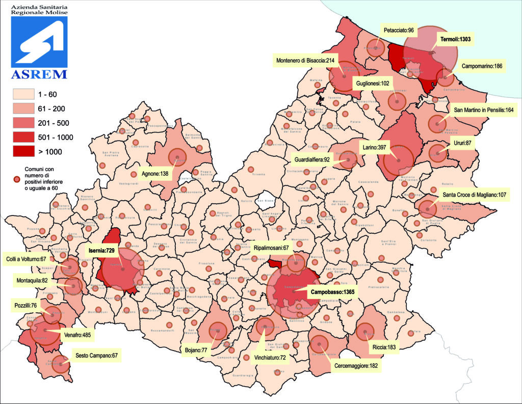 Ancora 319 contagi e 280 guariti: casi attivi a quota 8.380