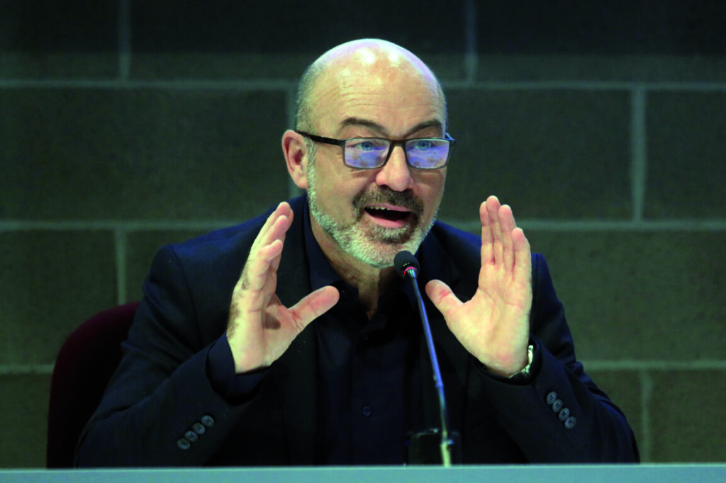 Roberto Cingolani, Ministro della Transizione Ecologica  al  centro congressi Mico per la conferenza stampa conclusiva del forum Youth4climate: driving ambition. Milano 2  Ottobre 2021.
ANSA / MATTEO BAZZI