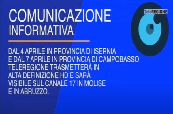 Digitale, altra sfida vinta: Teleregione in Abruzzo e Molise sul canale 17