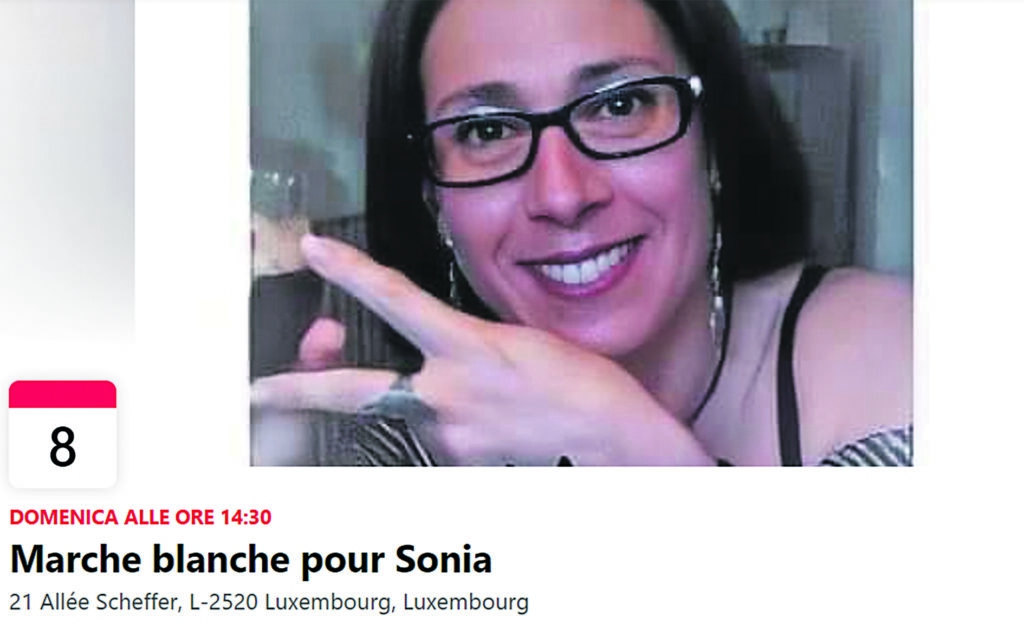 Una “marcia bianca” per rendere omaggio a Sonia