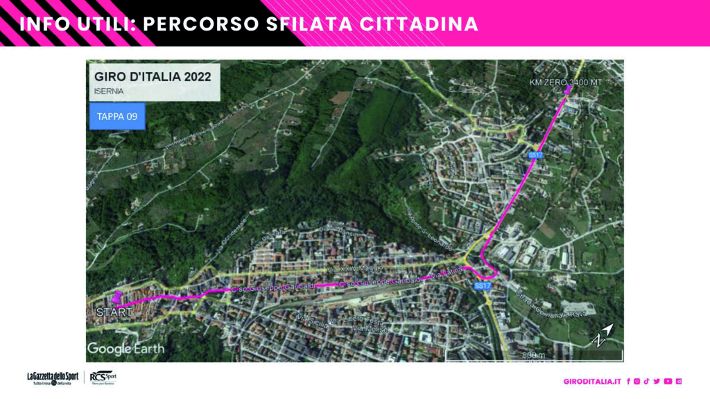Isernia, arriva il Giro d’Italia: sosta vietata e mercato “a tempo”