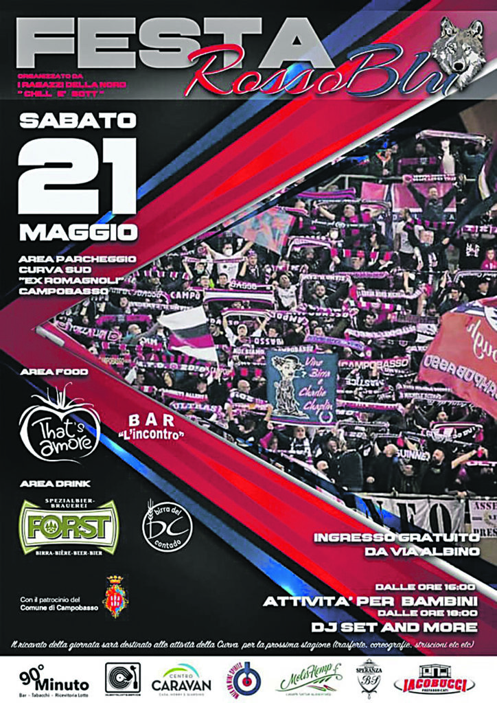 Domani la Festa rossoblù: tutto pronto nella curva sud dell’ex Romagnoli