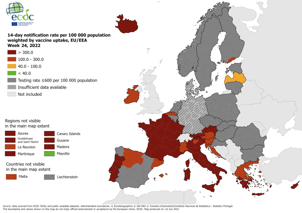 Balzo dell’incidenza, scende l’indice Rt