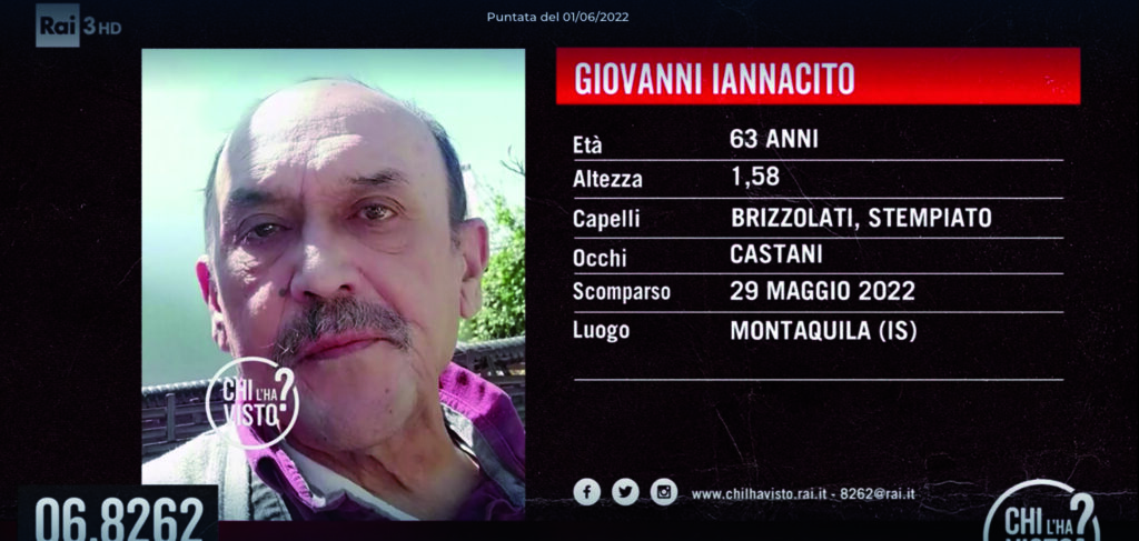 Scomparso, appello della sorella a ‘Chi l’ha visto?’