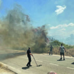 Incendio a Venafro, Giordano evacuato e strada chiusa