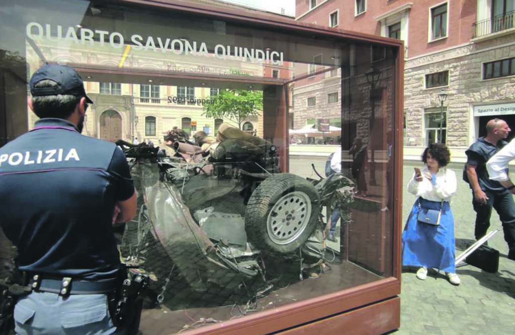 Strage di Capaci, i resti dell’auto di Falcone arrivano a Campobasso