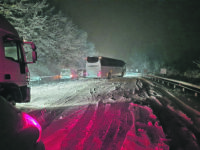 Statale 17 ostaggio della neve, caos al valico di Castelpetroso