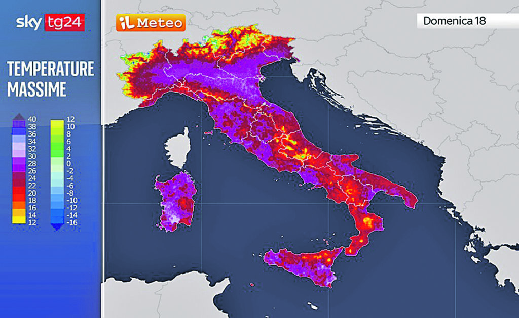 Da un estremo all’altro, domenica punte fino a 32 gradi