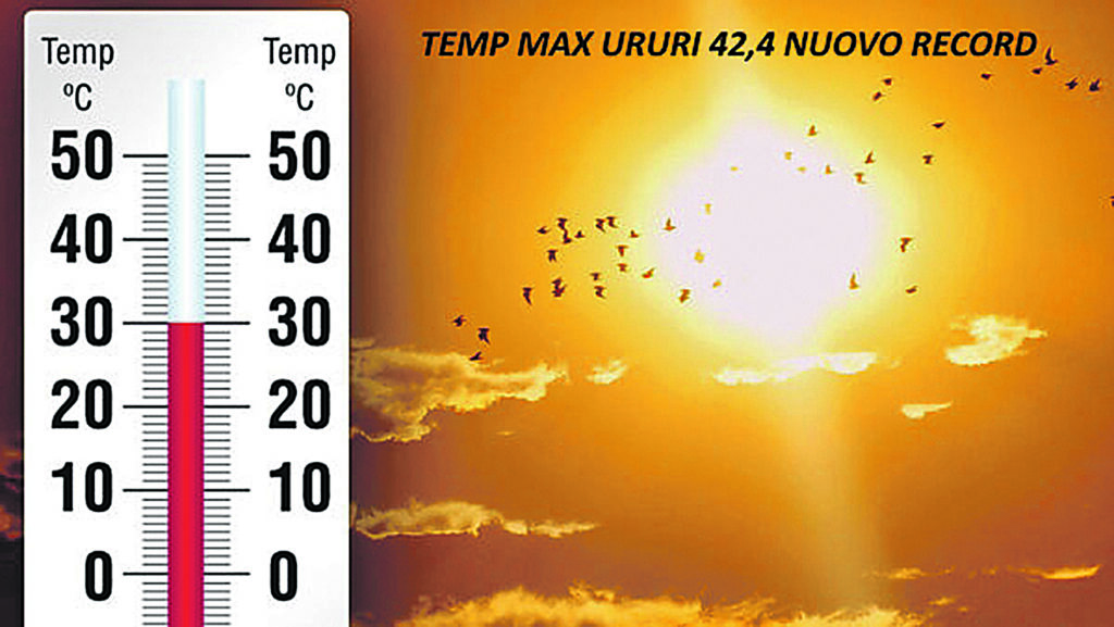 Temperature mai viste: a Ururi il termometro tocca i 42,4 gradi
