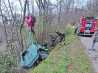Poggio Sannito. Esce di strada e finisce con l’auto nella scarpata, poi fugge a piedi