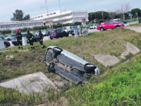 Termoli. Esce fuori strada e finisce nel canale, 64enne miracolato