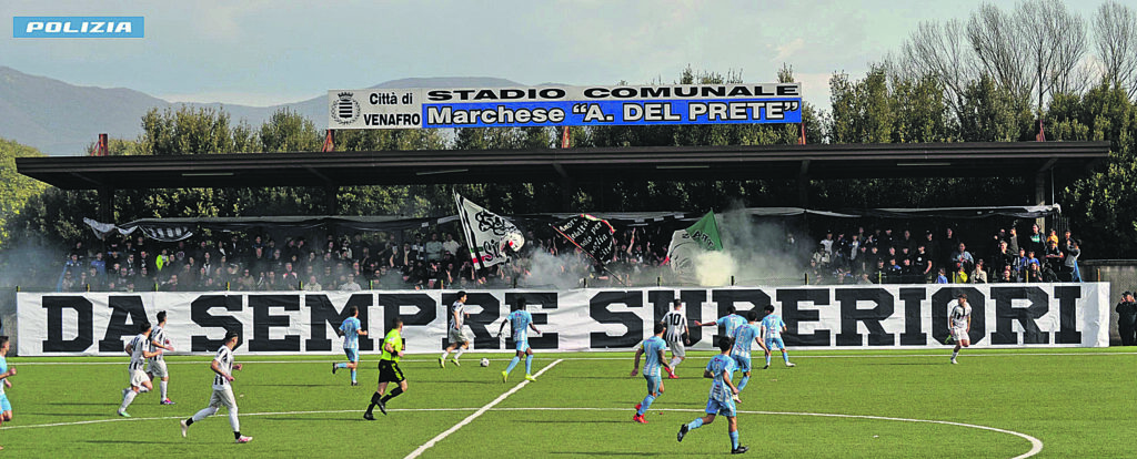 Lancio di sassi e uso di petardi, daspo per 8 ultras venafrani