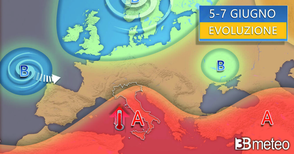 Prove d’estate sull’Italia, arriva l’anticiclone afro-mediterraneo