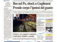 La prima pagina dell’edizione in edicola oggi