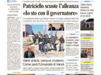 La prima pagina dell’edizione in edicola oggi