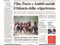 La prima pagina dell’edizione in edicola oggi