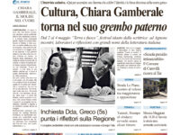 La prima pagina dell’edizione in edicola oggi