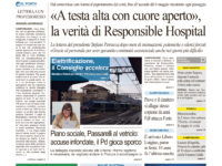 La prima pagina dell’edizione in edicola oggi