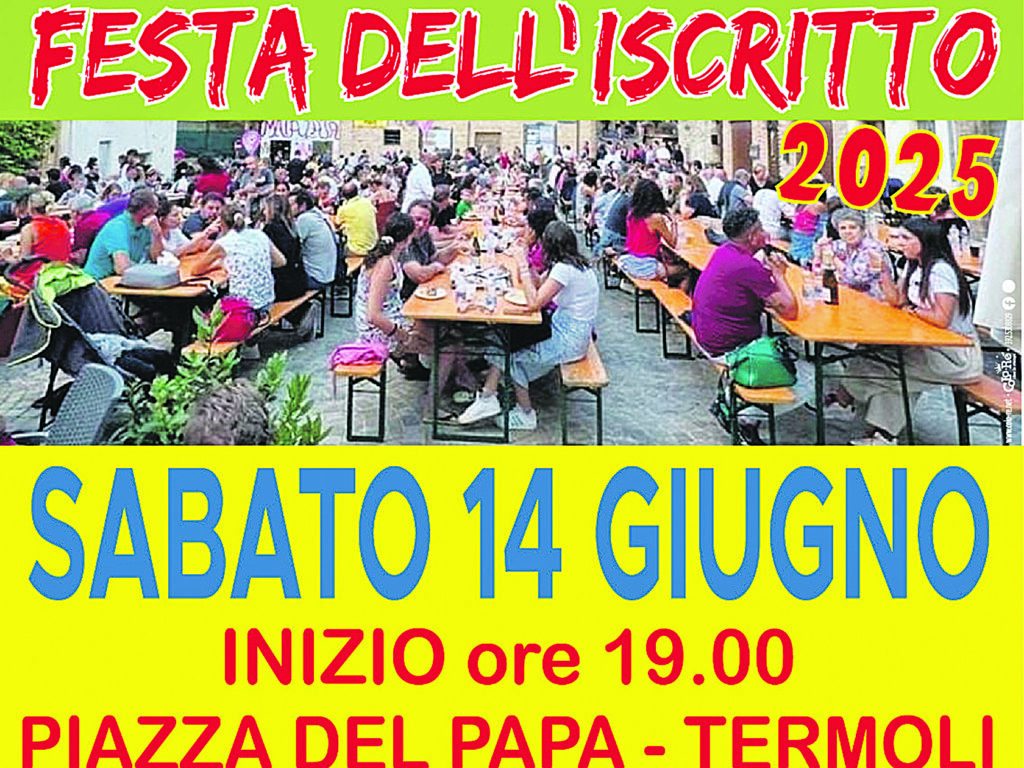 Termoli. In piazza del Papa torna la Festa dell’iscritto Cisl con pensionati e Anteas