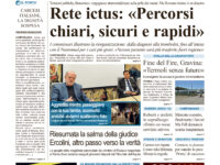 La prima pagina dell’edizione in edicola oggi