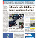 La prima pagina dell’edizione in edicola oggi